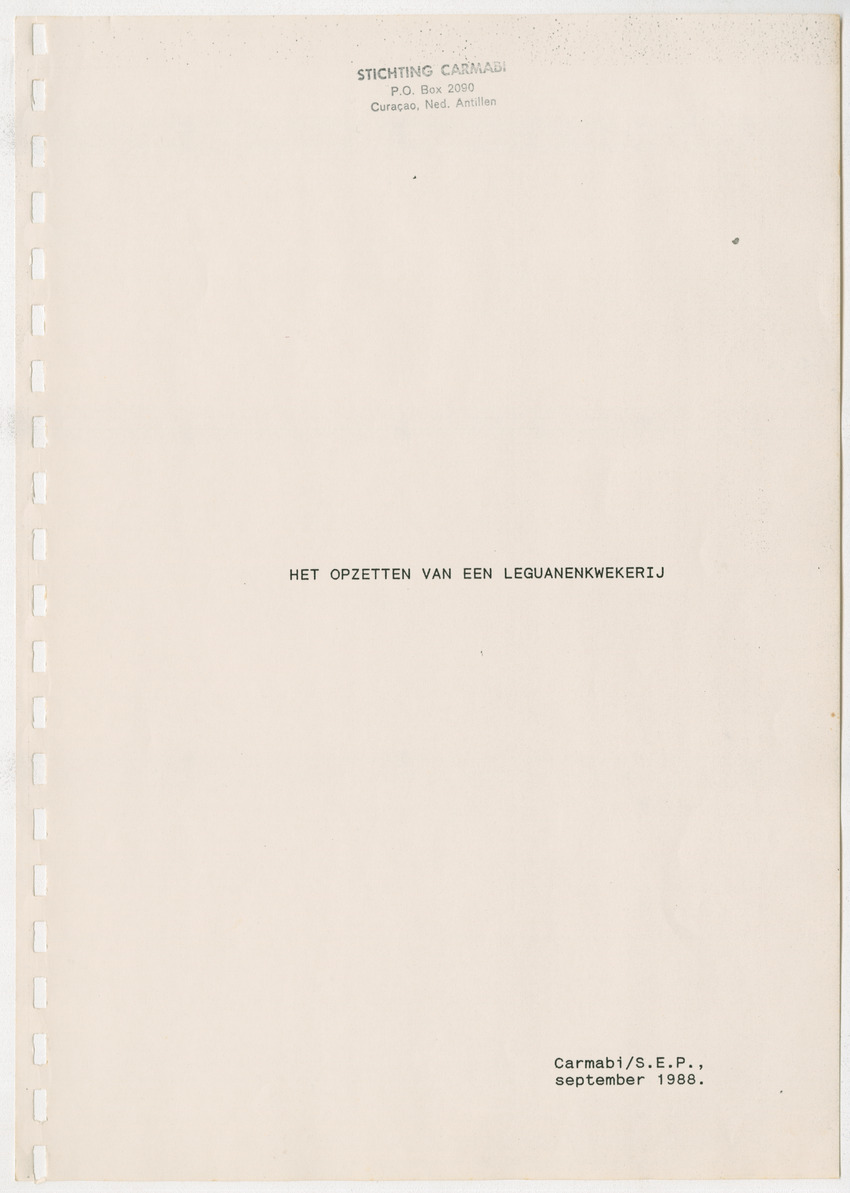 Het opzetten van een Leguanenkwekerij - New Page