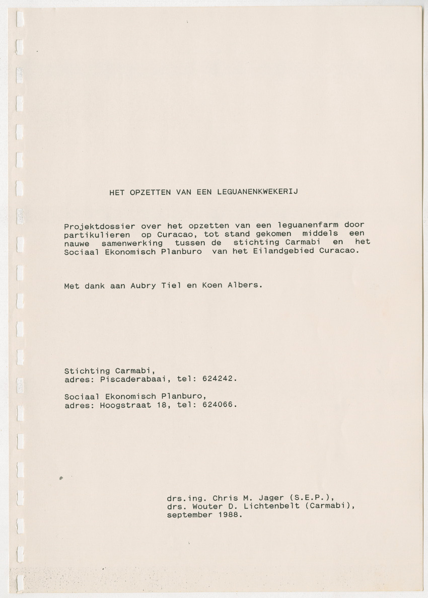 Het opzetten van een Leguanenkwekerij - New Page