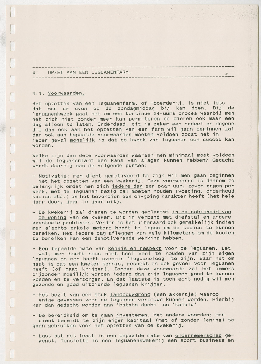 Het opzetten van een Leguanenkwekerij - New Page