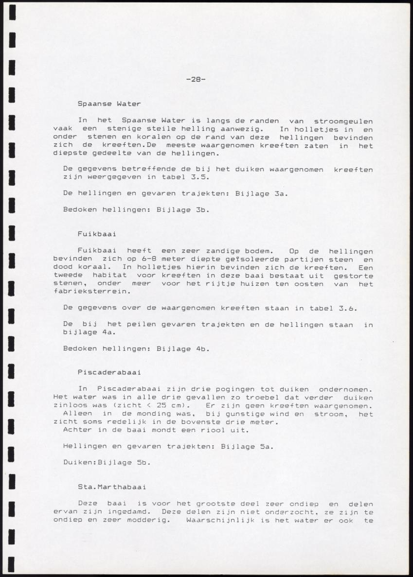 Onderzoek naar de verspreiding van Panulirus argus aan de zuidkust van Curacao - Page 28