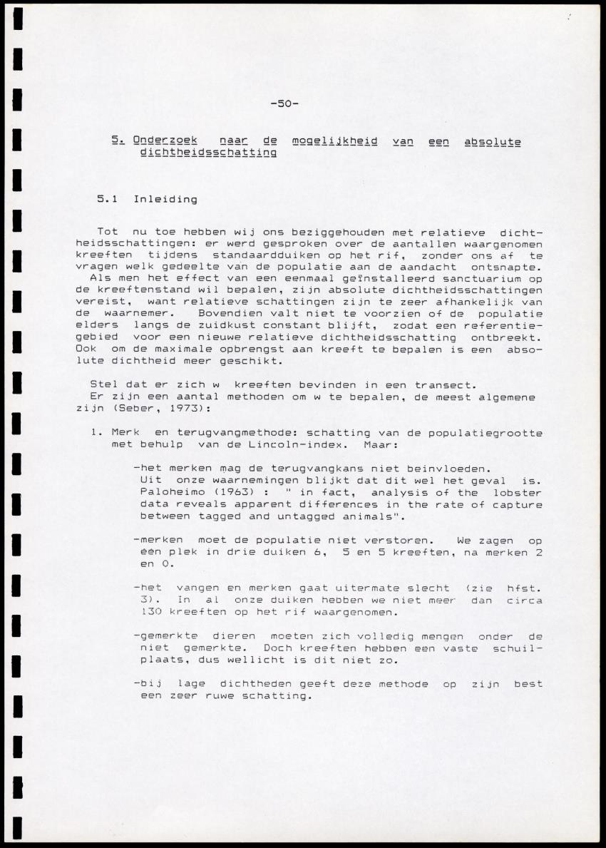 Onderzoek naar de verspreiding van Panulirus argus aan de zuidkust van Curacao - Page 50