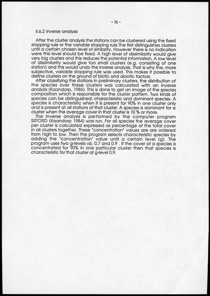 A comparison between quantitative taxonomic and physiognomic survey methods of hard substrate communities of the Santa Marte area, NE Colombia - Page 20