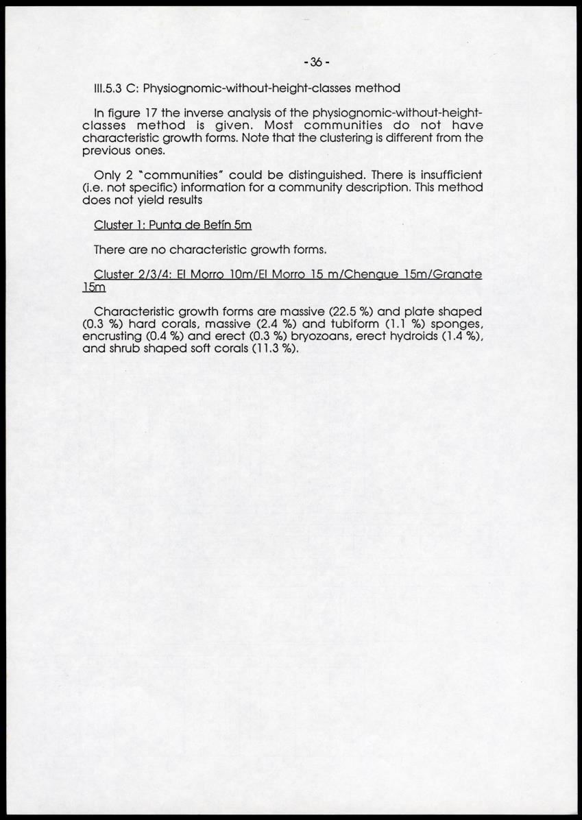 A comparison between quantitative taxonomic and physiognomic survey methods of hard substrate communities of the Santa Marte area, NE Colombia - Page 40