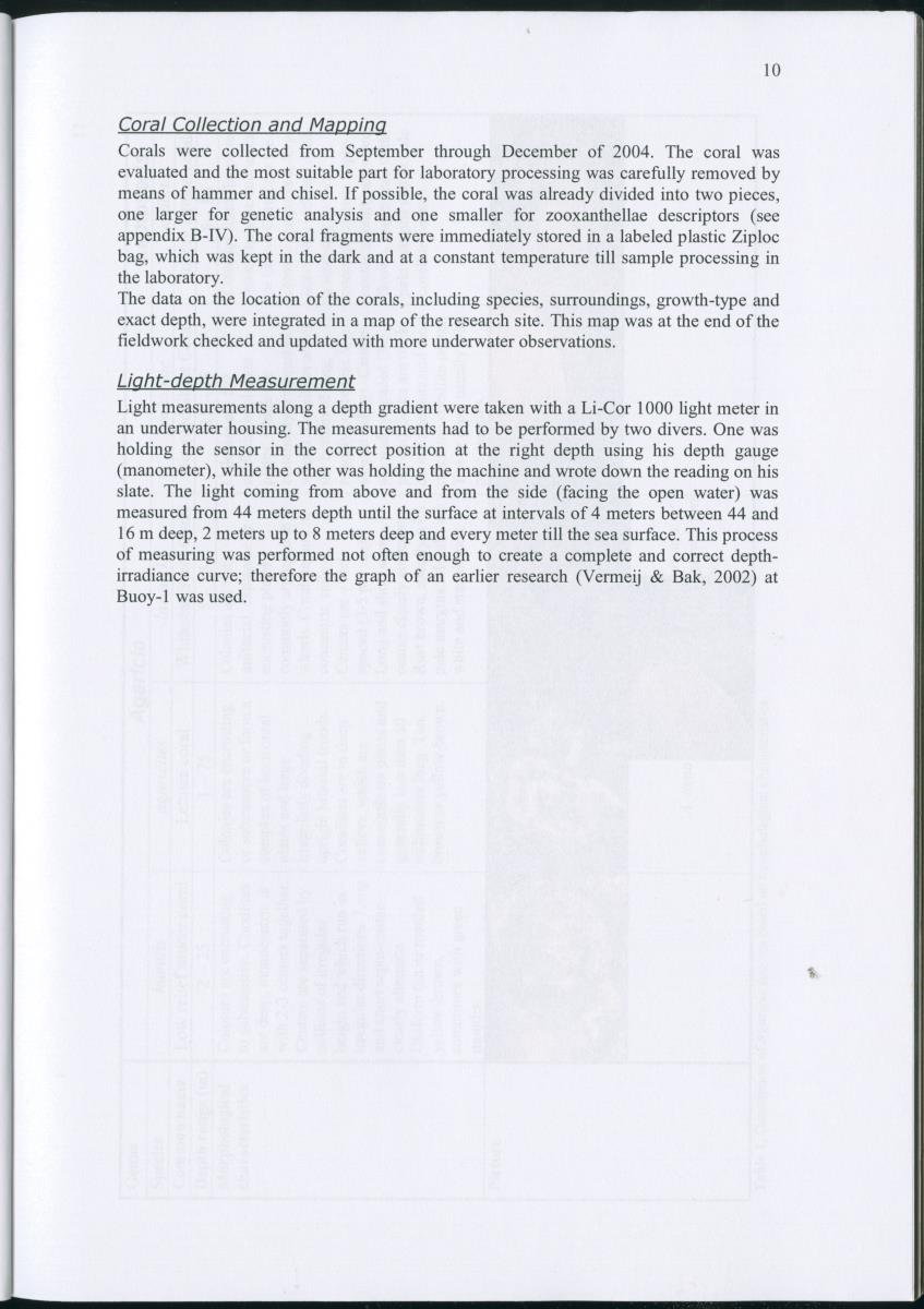 Genetic Variation of Symbiodinium along a Caribbean reef slope - New Page