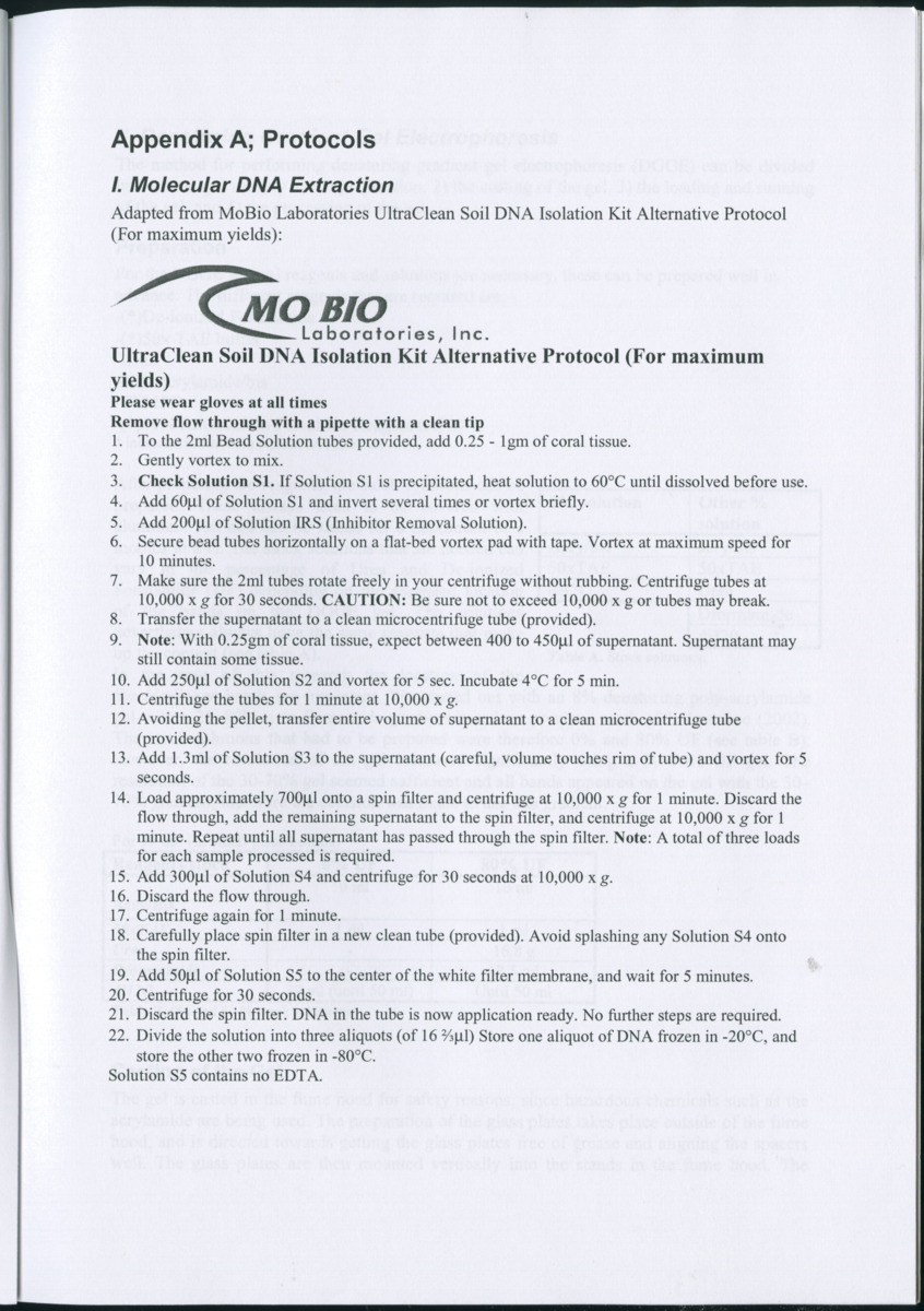 Genetic Variation of Symbiodinium along a Caribbean reef slope - New Page