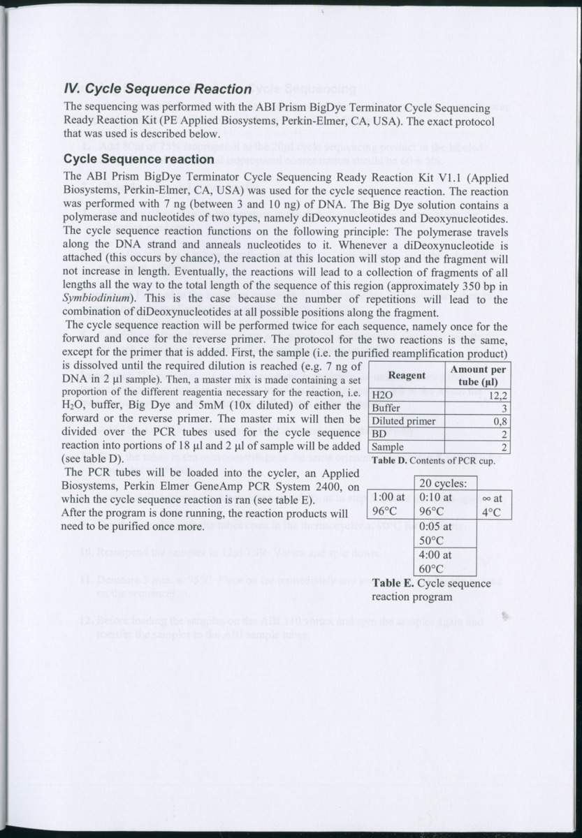 Genetic Variation of Symbiodinium along a Caribbean reef slope - New Page