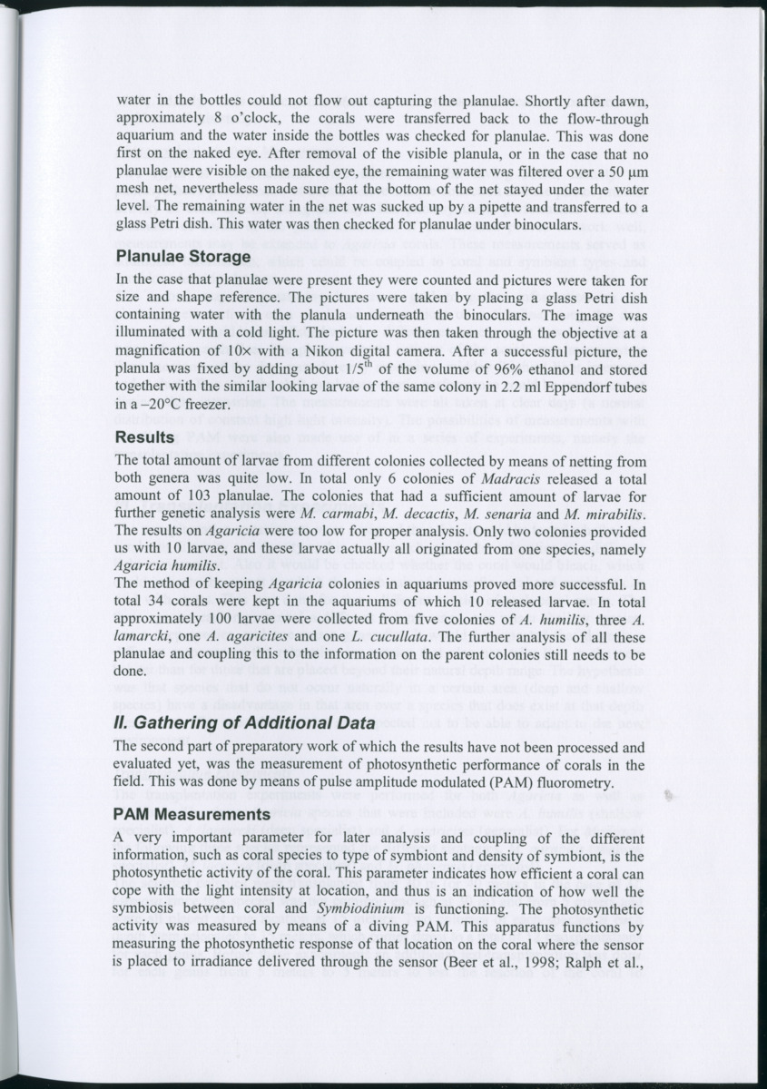 Genetic Variation of Symbiodinium along a Caribbean reef slope - New Page