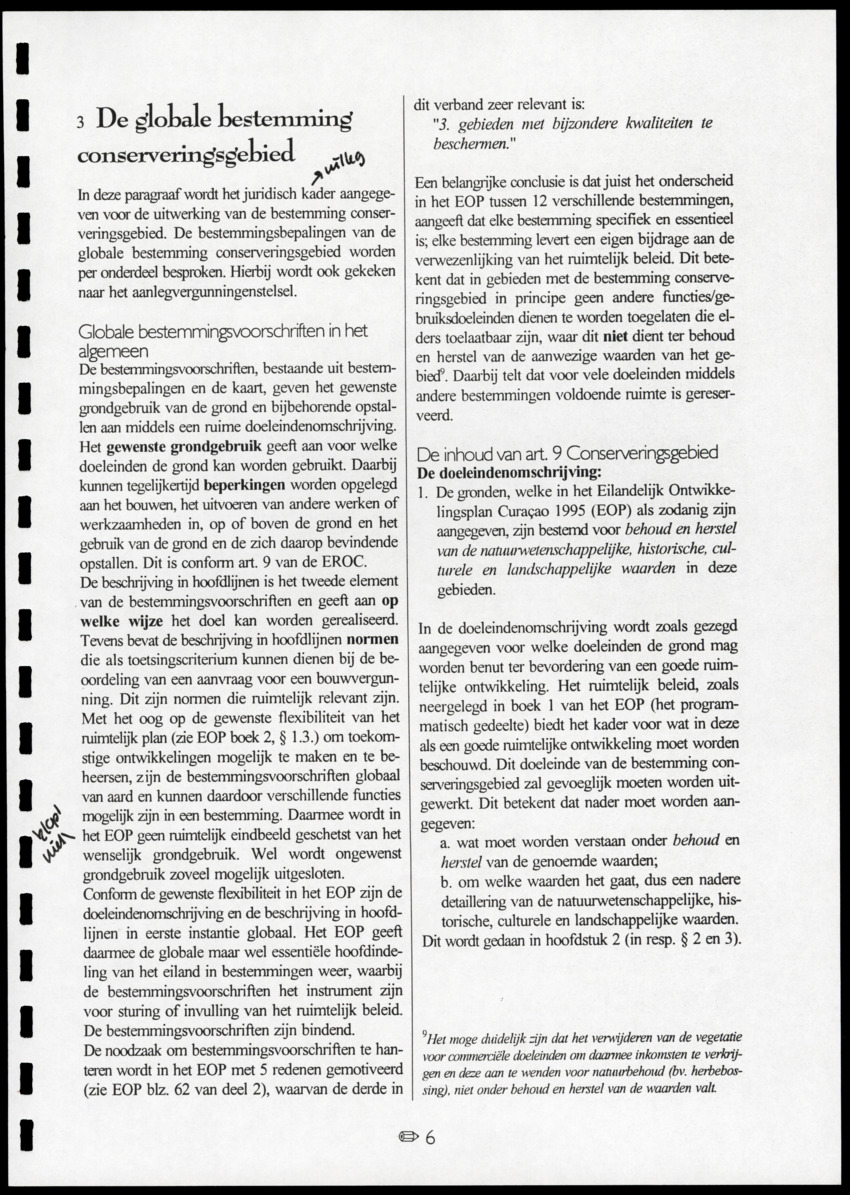 z Toetsingscriteria voor het gebruik van conserveringsgebieden - New Page