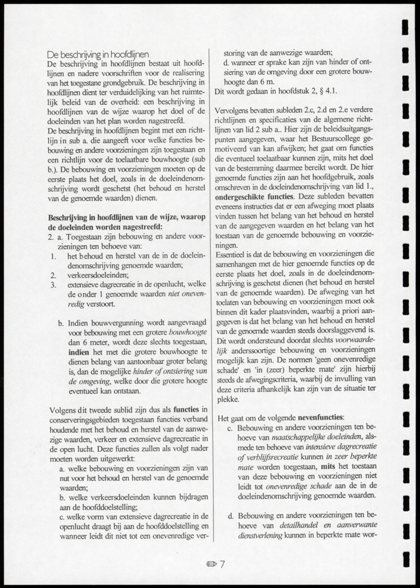 z Toetsingscriteria voor het gebruik van conserveringsgebieden - New Page