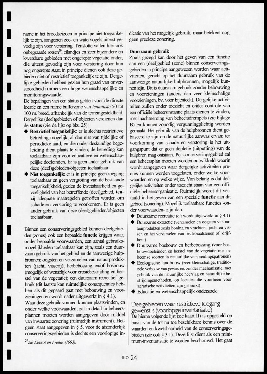 z Toetsingscriteria voor het gebruik van conserveringsgebieden - New Page