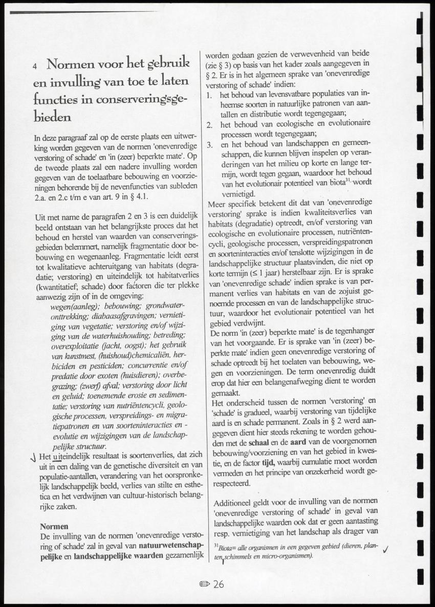 z Toetsingscriteria voor het gebruik van conserveringsgebieden - New Page