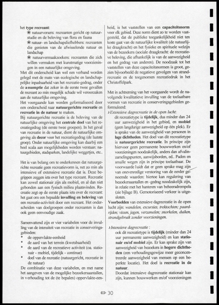 z Toetsingscriteria voor het gebruik van conserveringsgebieden - New Page