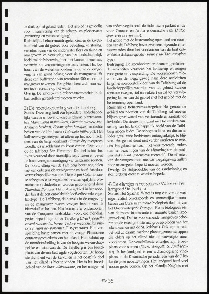 z Toetsingscriteria voor het gebruik van conserveringsgebieden - New Page