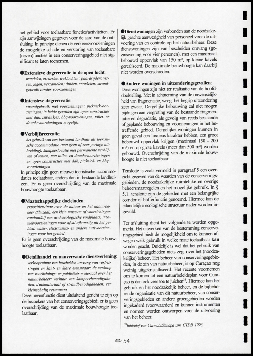 z Toetsingscriteria voor het gebruik van conserveringsgebieden - New Page