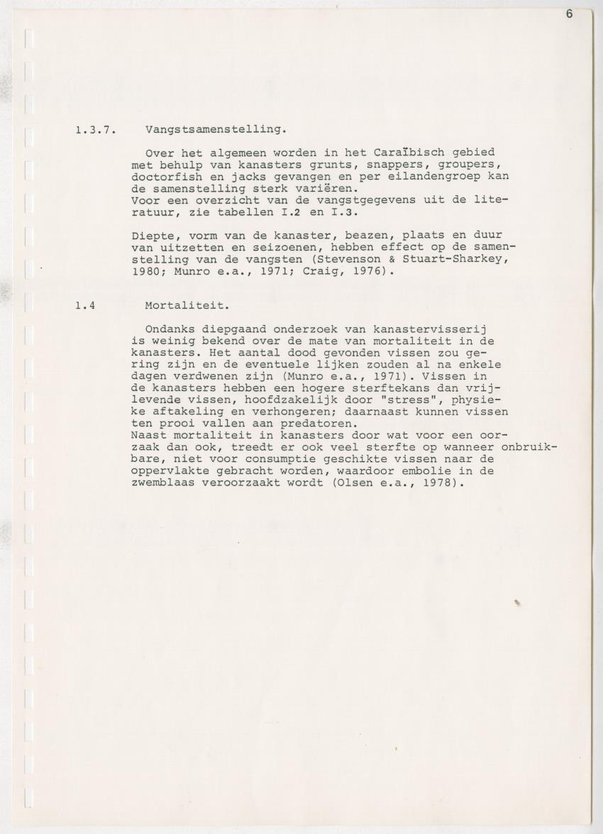 z Kanastervisserijonderzoek op Bonaire, Nederlandse Antillen - New Page