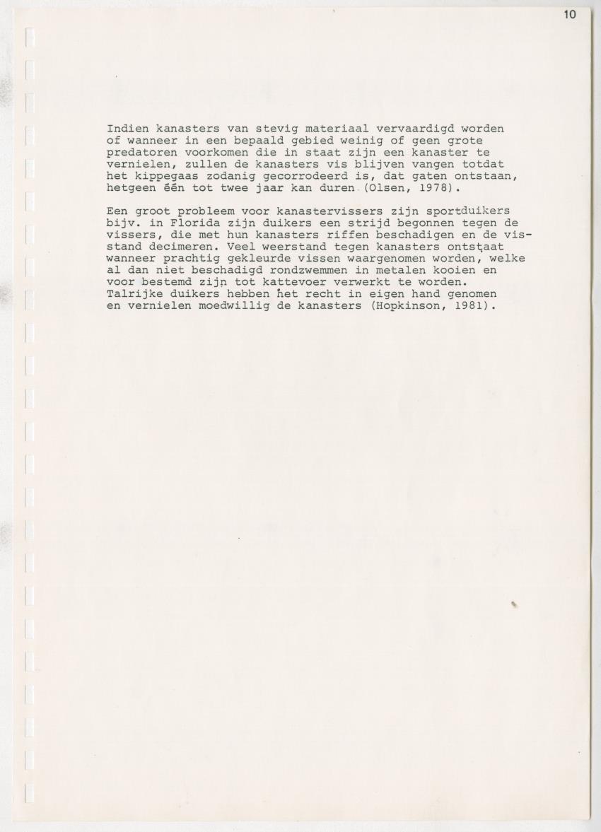z Kanastervisserijonderzoek op Bonaire, Nederlandse Antillen - New Page
