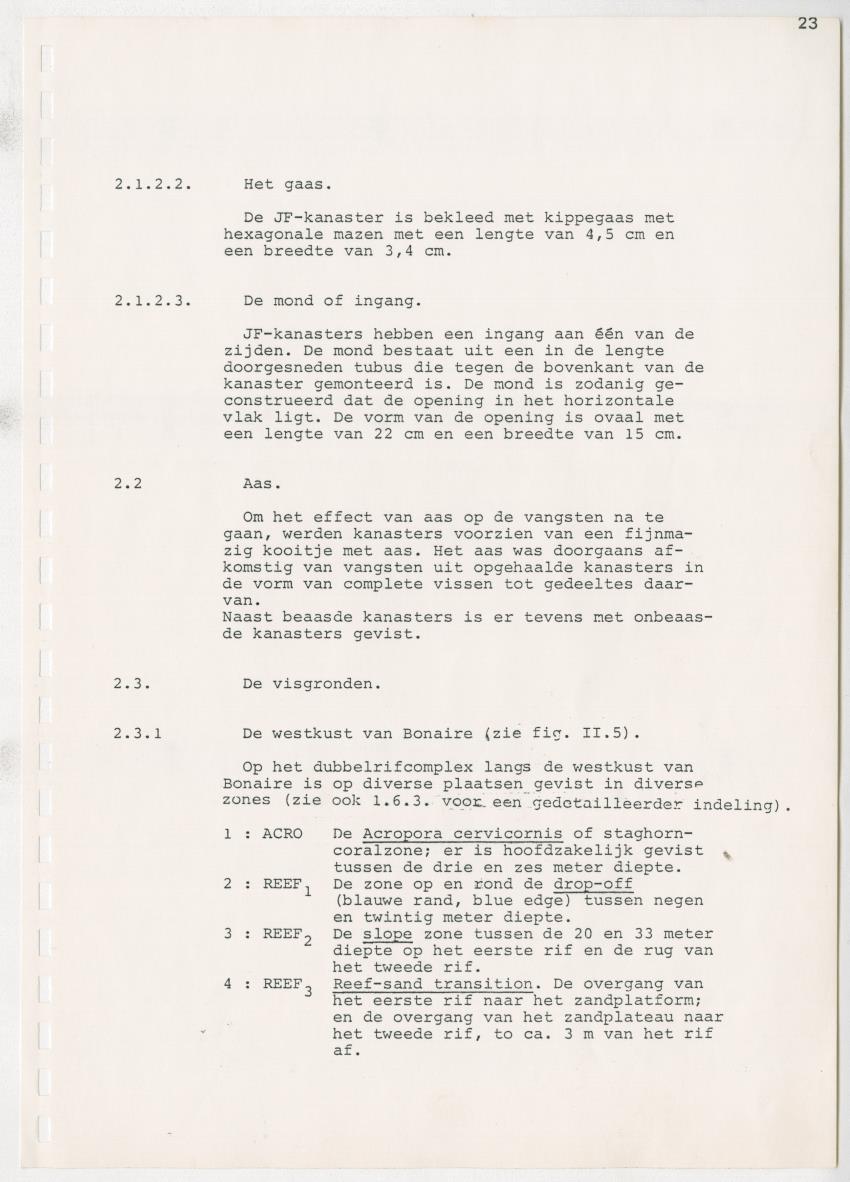 z Kanastervisserijonderzoek op Bonaire, Nederlandse Antillen - New Page