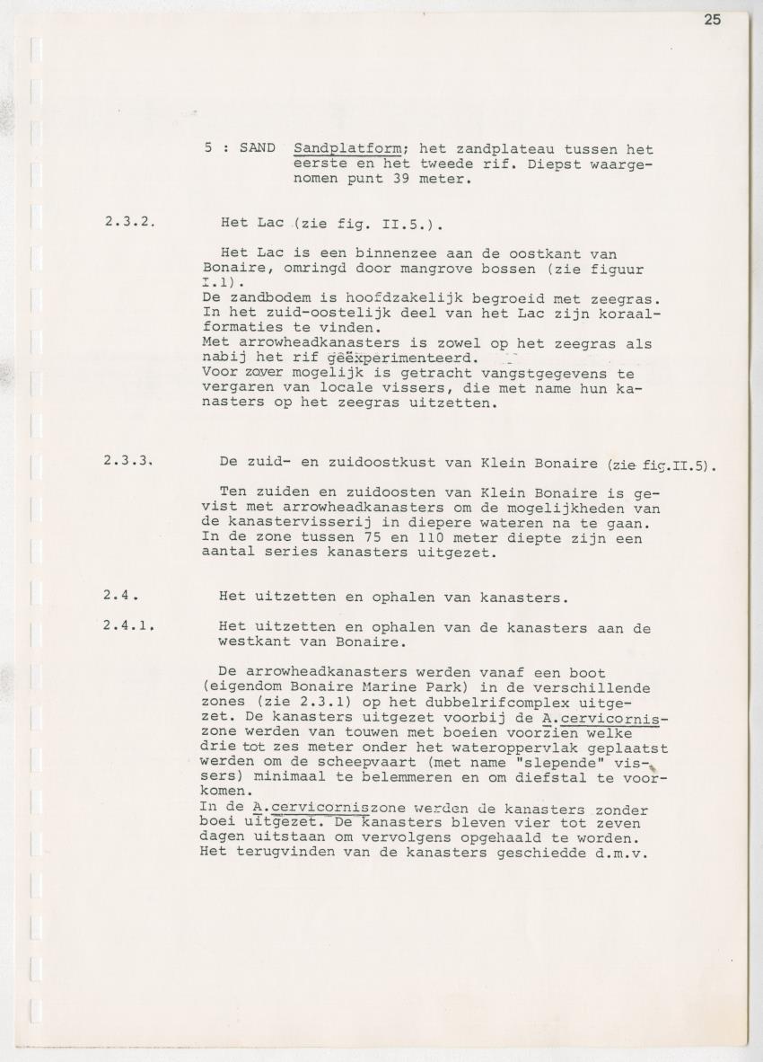 z Kanastervisserijonderzoek op Bonaire, Nederlandse Antillen - New Page