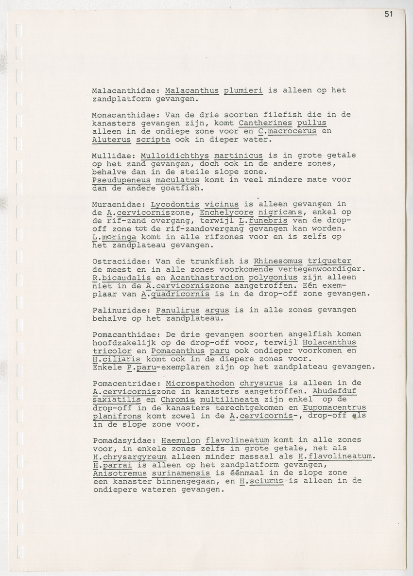 z Kanastervisserijonderzoek op Bonaire, Nederlandse Antillen - New Page