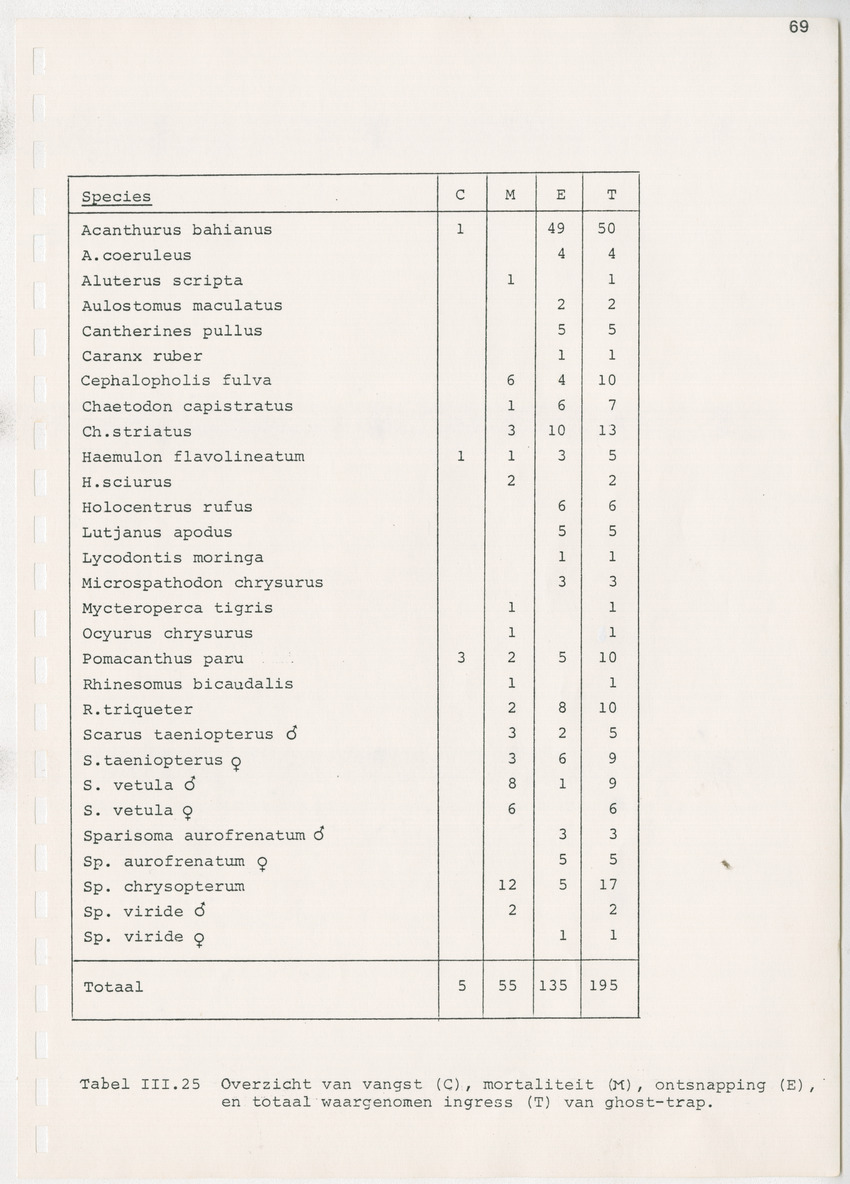 z Kanastervisserijonderzoek op Bonaire, Nederlandse Antillen - New Page
