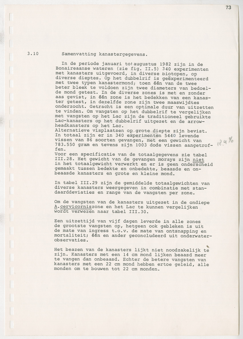 z Kanastervisserijonderzoek op Bonaire, Nederlandse Antillen - New Page