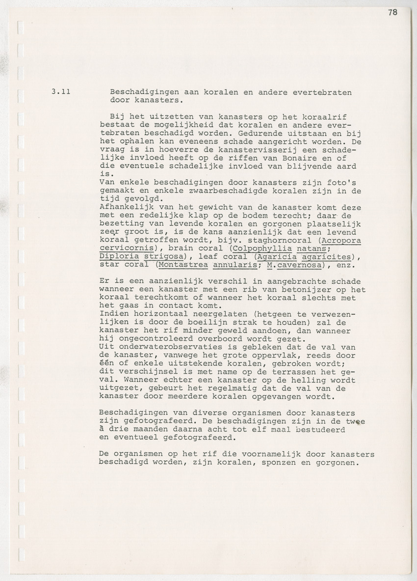 z Kanastervisserijonderzoek op Bonaire, Nederlandse Antillen - New Page