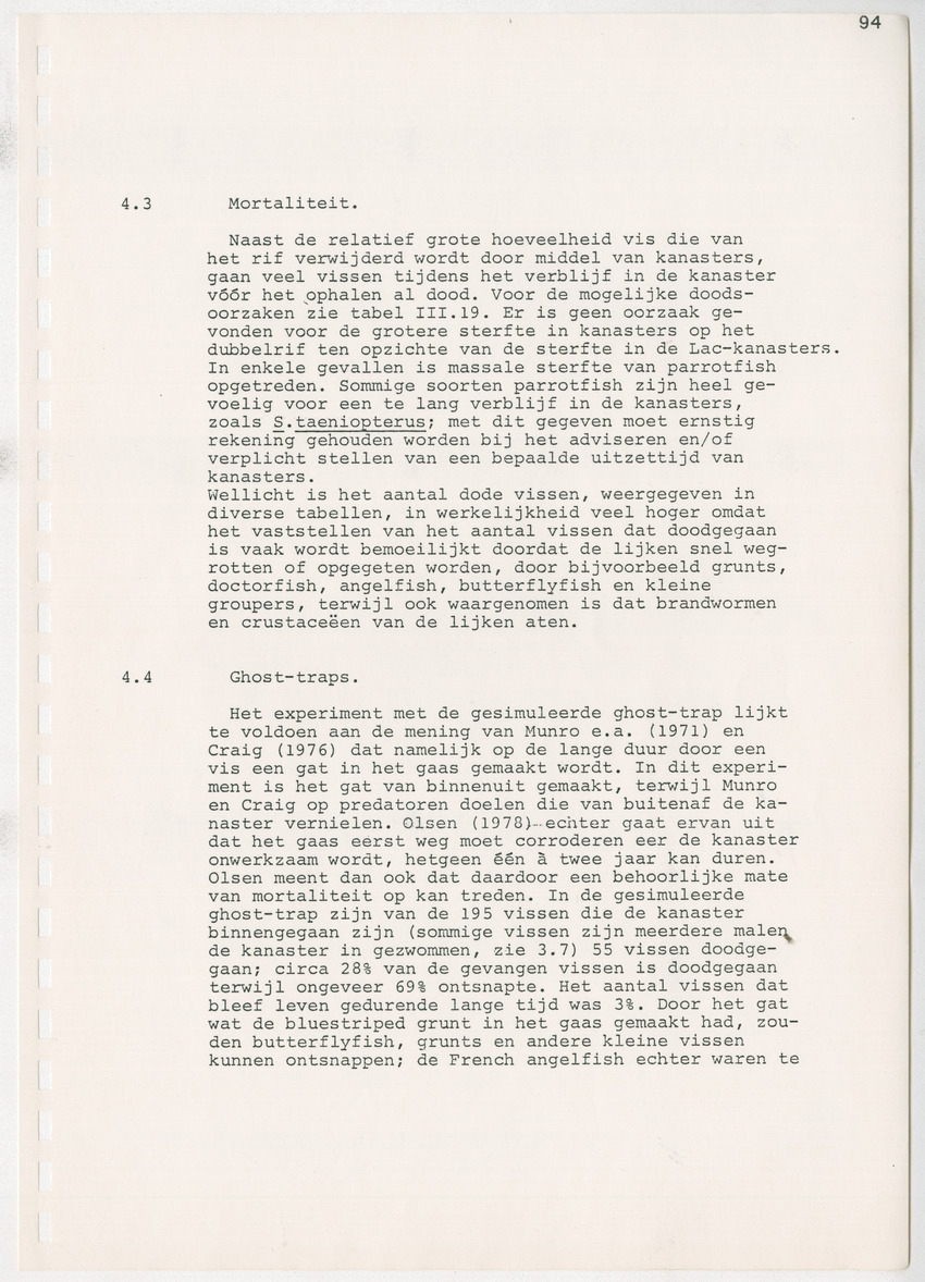 z Kanastervisserijonderzoek op Bonaire, Nederlandse Antillen - New Page