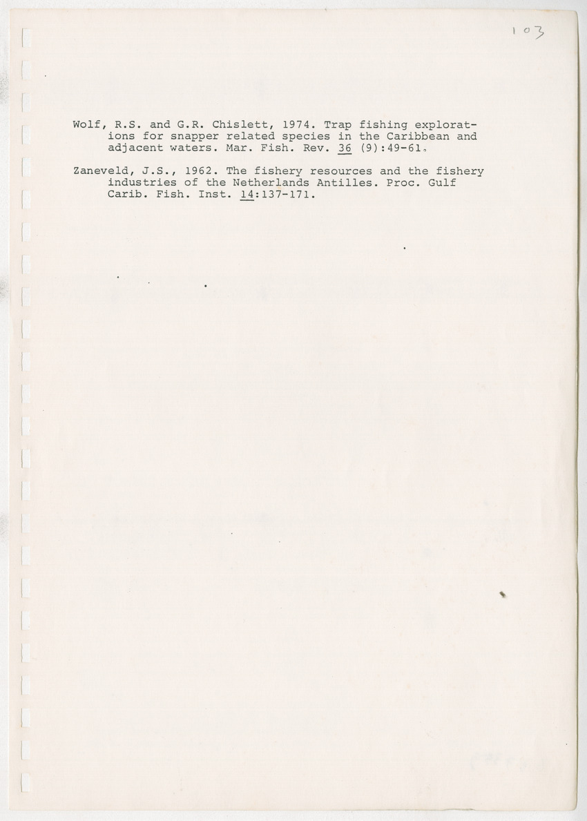 z Kanastervisserijonderzoek op Bonaire, Nederlandse Antillen - New Page