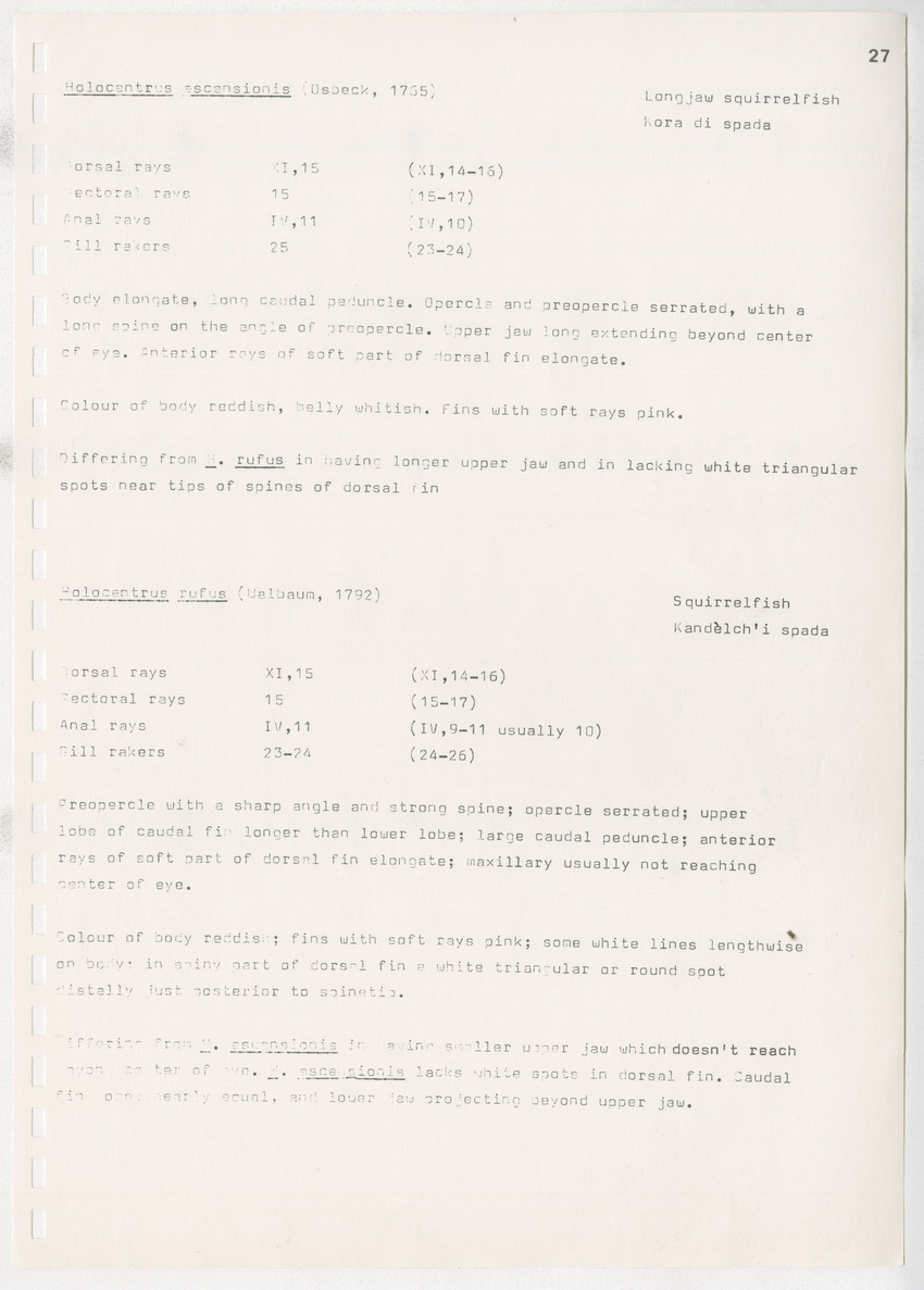z Kanastervisserijonderzoek op Bonaire, Nederlandse Antillen - New Page