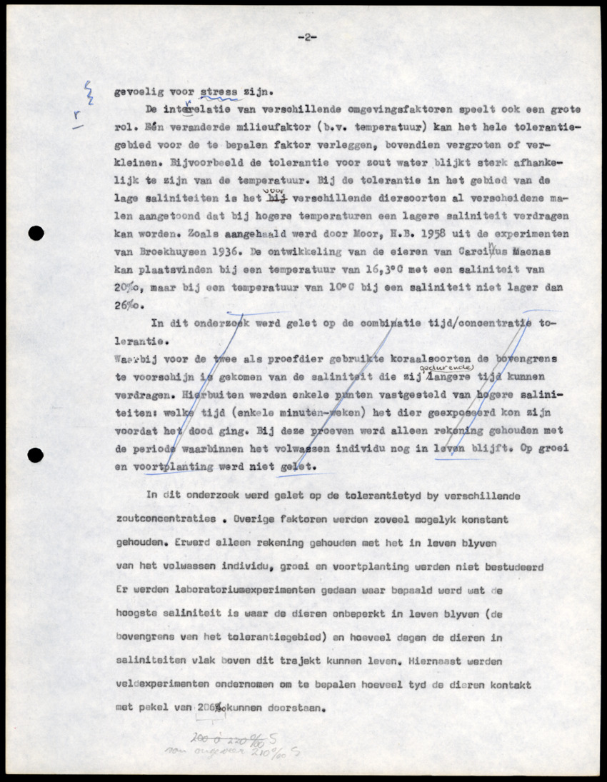 Z Onderzoek naar Zout- en Slibtolerantie van Koralen - New Page