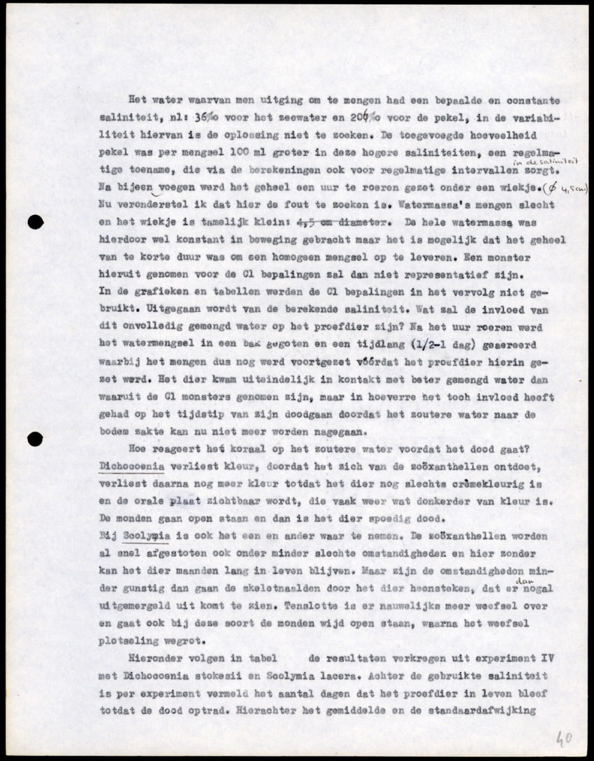 Z Onderzoek naar Zout- en Slibtolerantie van Koralen - New Page