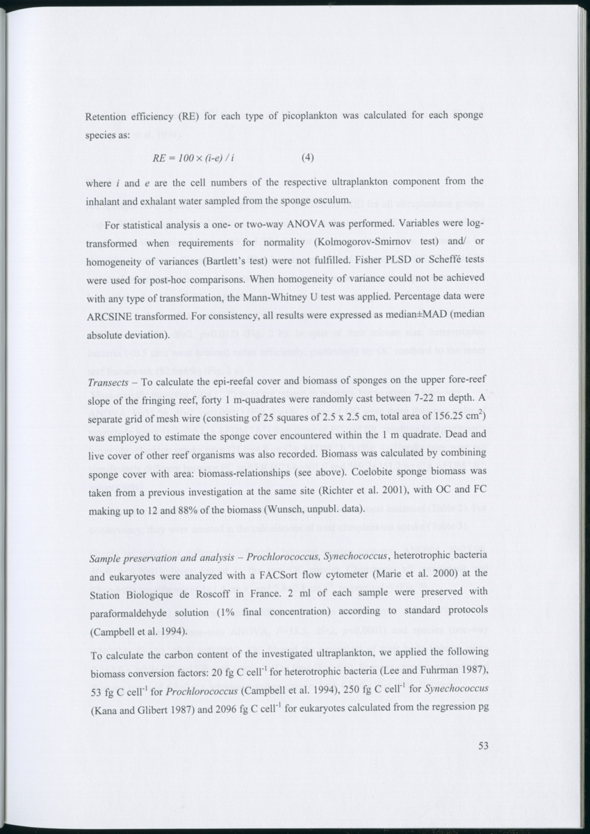 Feeding ecology of coral reef sponges - New Page