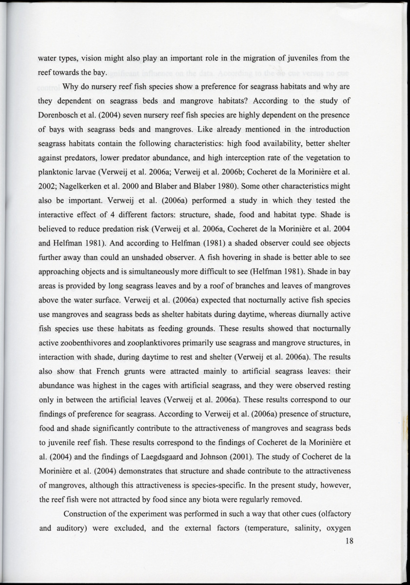 Are visual cues important in habitat detection by Haemulon flavolineatum - New Page