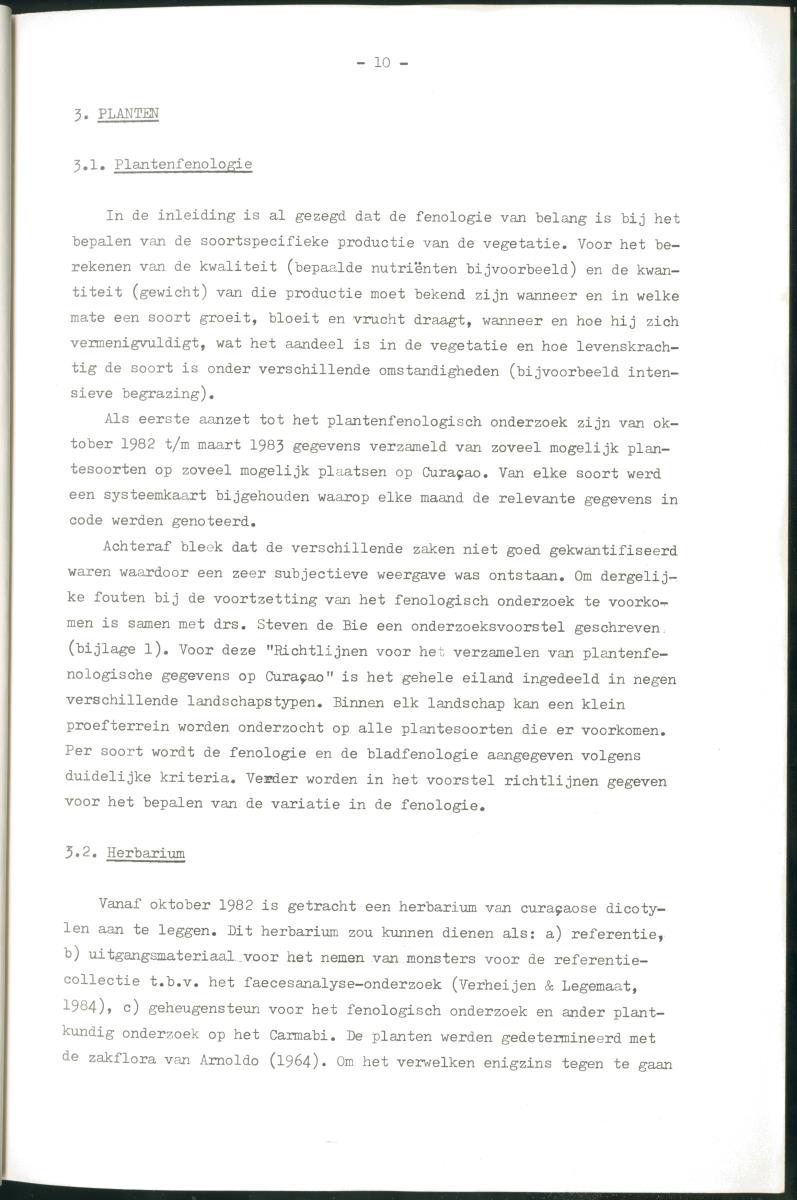 Z Verslag van een stage bij het Carmabi op Curaçao - met onder andere een Inventory report van het Curaçaos hert op Malpais. - New Page