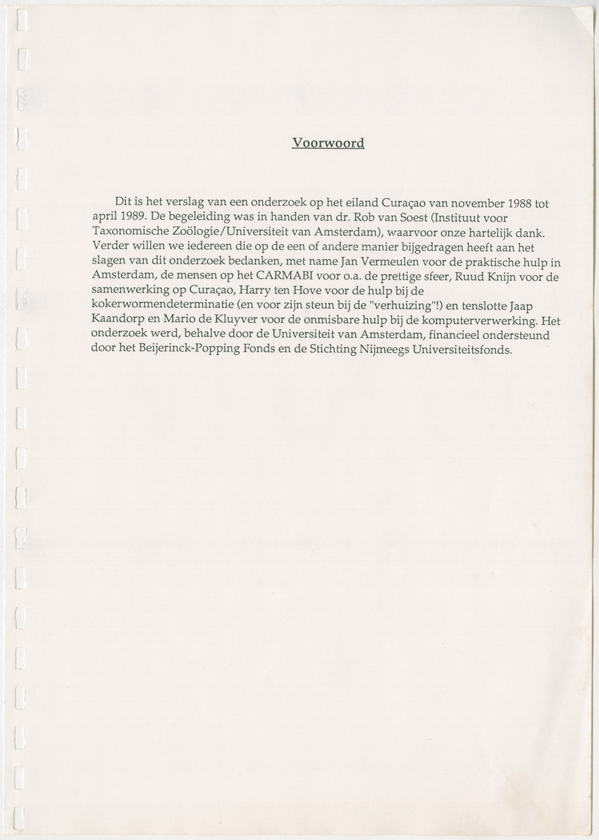 Een kwantitatieve beschrijving van de sessiele cryptische gemeenschap onder koraalrubble op Curaçao en Bonaire - New Page