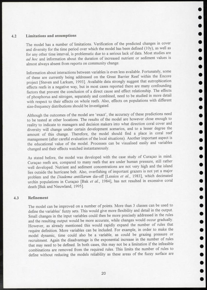 Z Cost Effectiveness Analysis of Coral Reef Management and Protection - A Case Study for Curacao - New Page