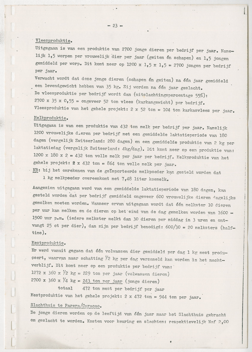 Bevordering moderne schapen- en geitenteelt op Curacao, N.A. - New Page
