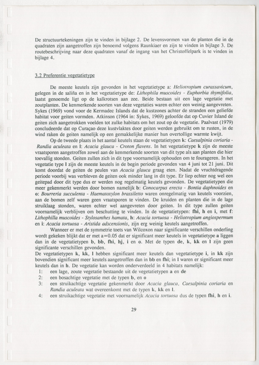 De invloed van geiten op de natuurlijke vegetatie van het Christoffelpark te Curaçao - New Page