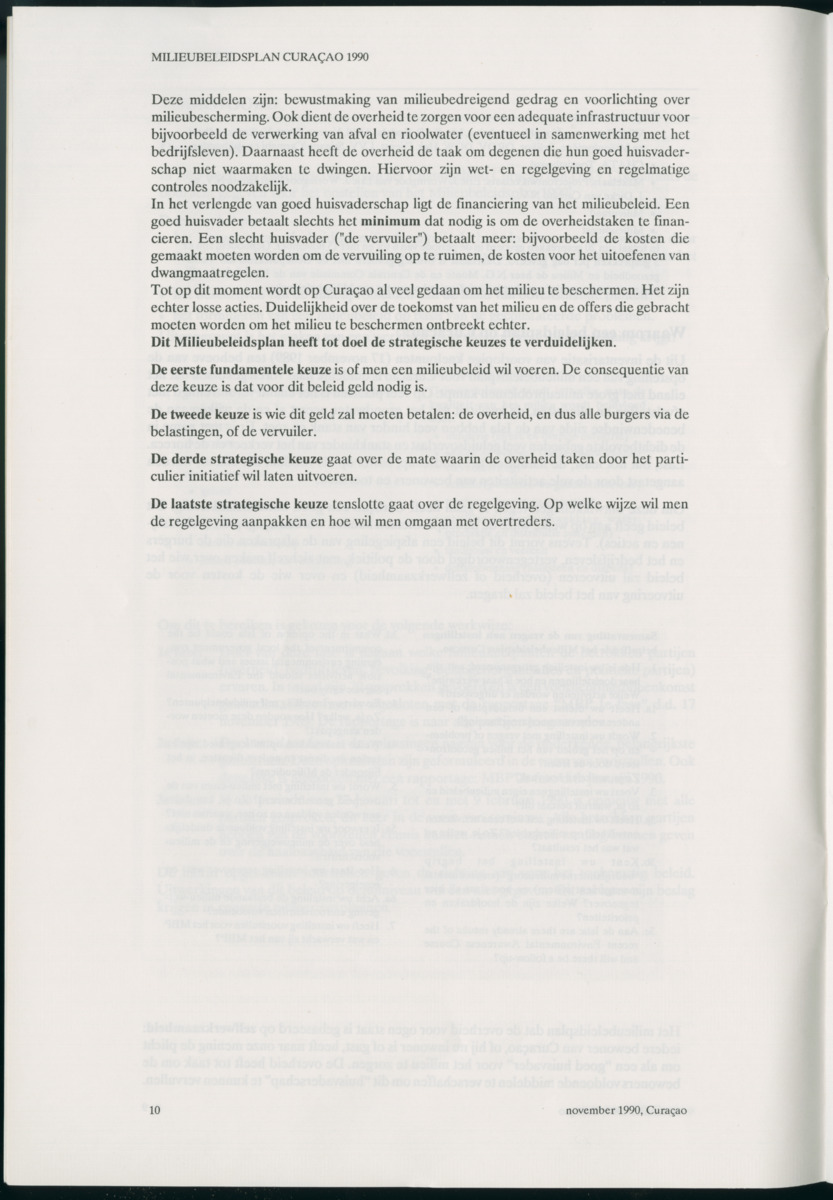 Z Milieubeleidsplan Curacao 1990 - New Page