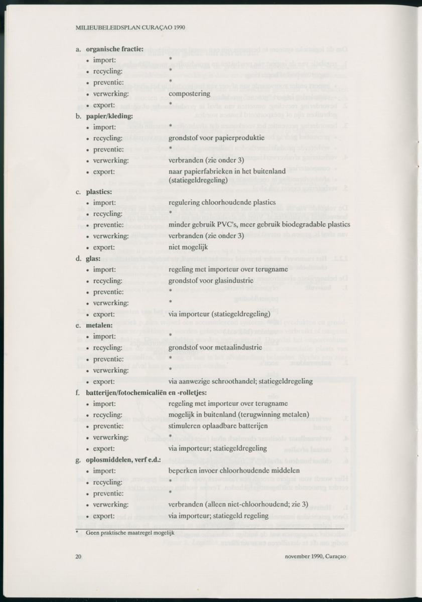 Z Milieubeleidsplan Curacao 1990 - New Page