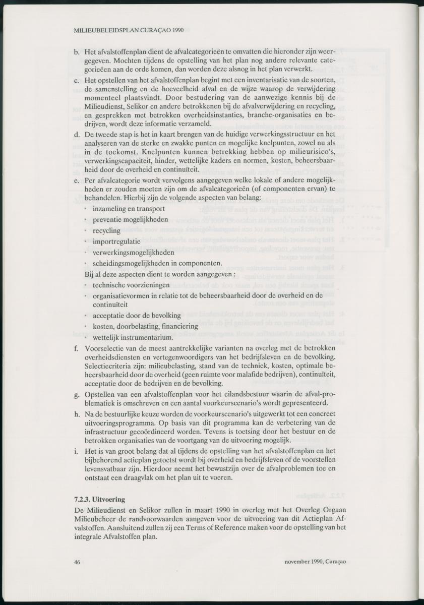 Z Milieubeleidsplan Curacao 1990 - New Page