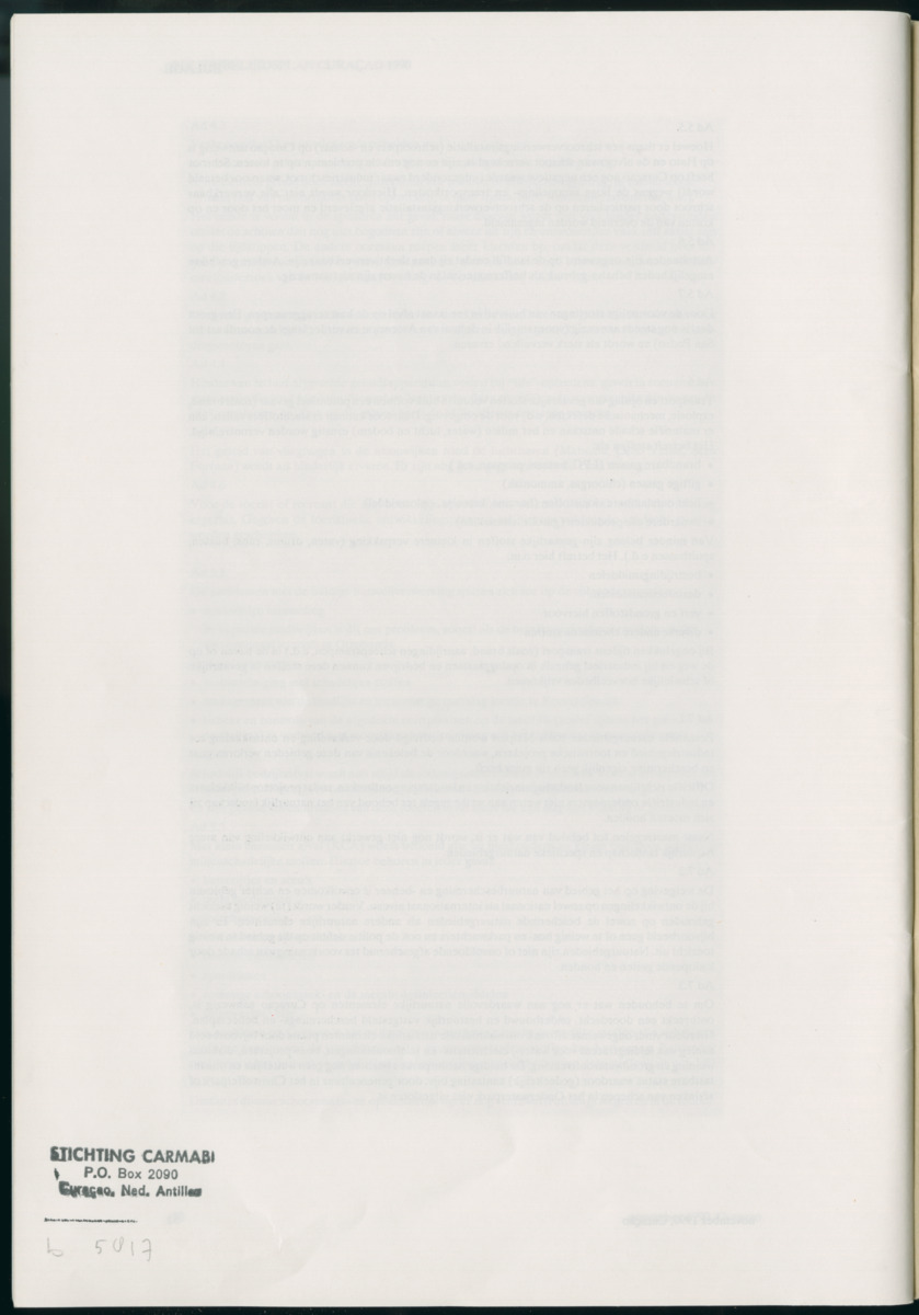 Z Milieubeleidsplan Curacao 1990 - New Page