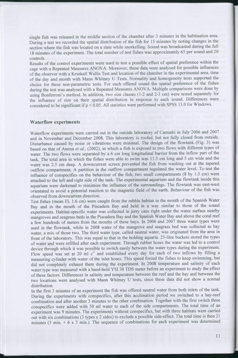 z Habitat selection of post-settlement stage French grunts (Haemulon flavolineatum) - auditory , chemical, and visual cues - New Page