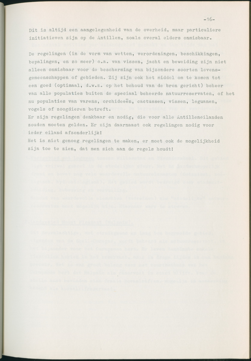 Z Natuurbehoud en Natuurbeheer op de Nederlandse Antillen. - Rapport van de studiereis in maart 1969 - New Page