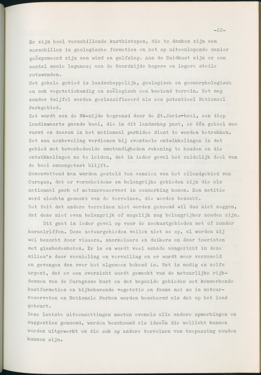 Z Natuurbehoud en Natuurbeheer op de Nederlandse Antillen. - Rapport van de studiereis in maart 1969 - New Page