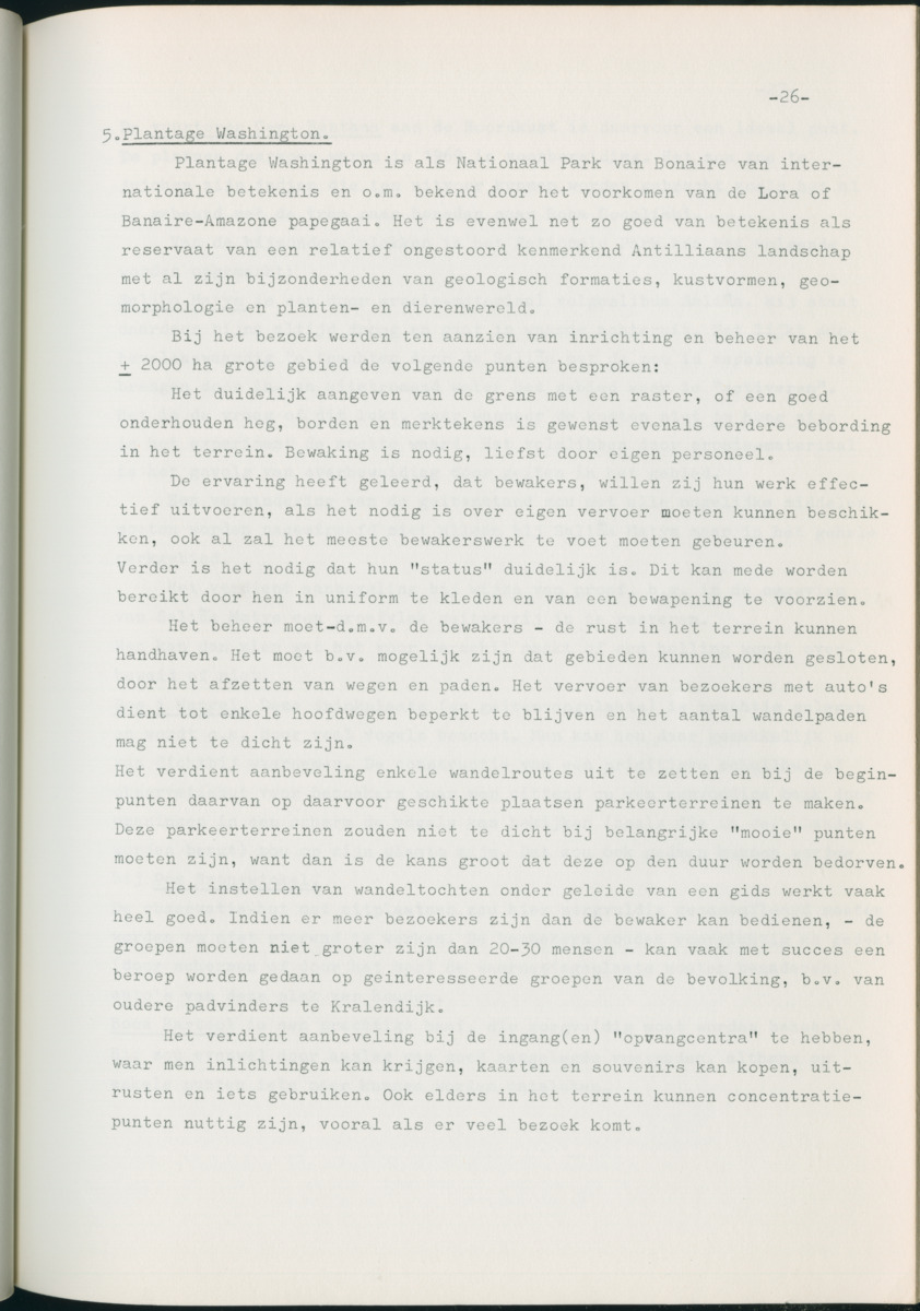 Z Natuurbehoud en Natuurbeheer op de Nederlandse Antillen. - Rapport van de studiereis in maart 1969 - New Page