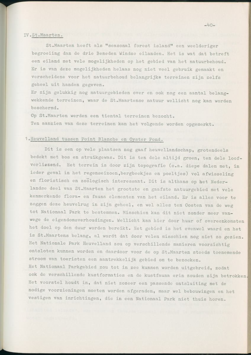 Z Natuurbehoud en Natuurbeheer op de Nederlandse Antillen. - Rapport van de studiereis in maart 1969 - New Page