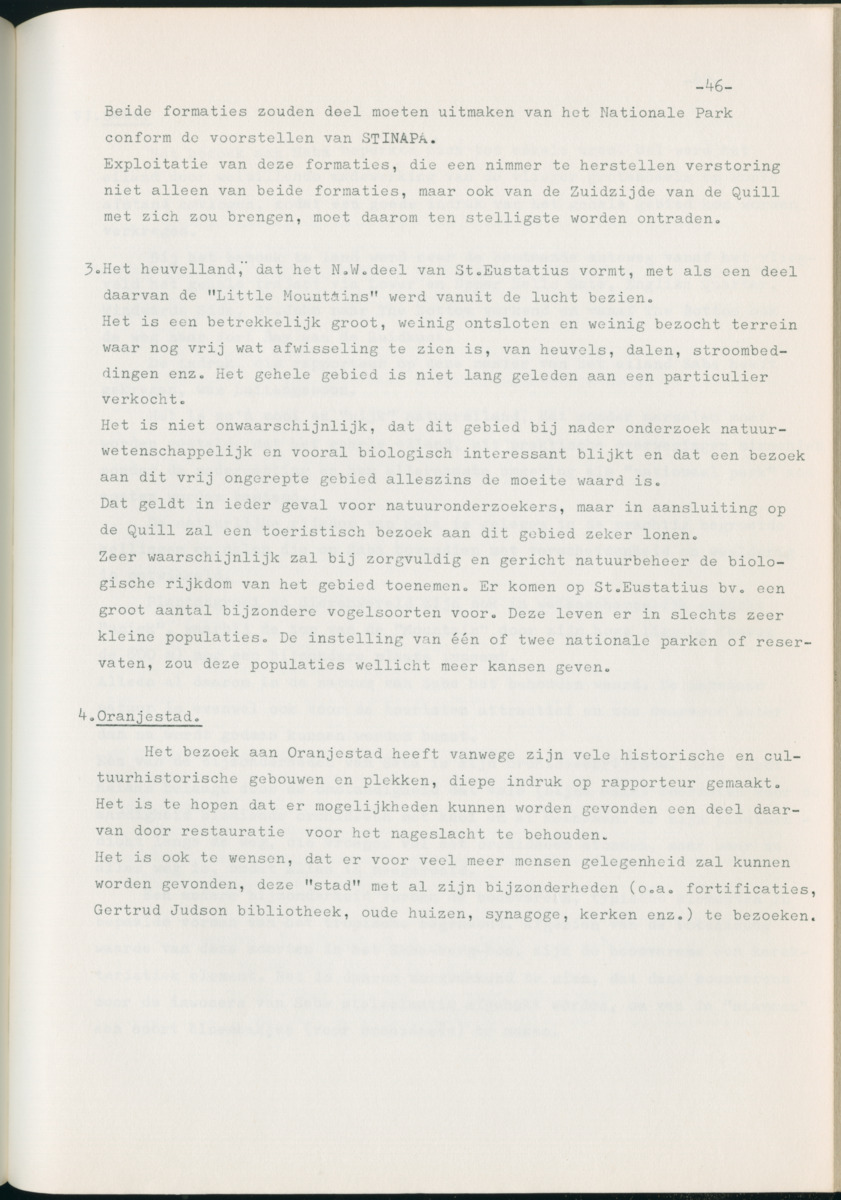 Z Natuurbehoud en Natuurbeheer op de Nederlandse Antillen. - Rapport van de studiereis in maart 1969 - New Page