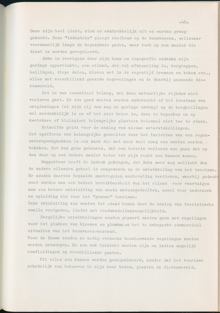 Z Natuurbehoud en Natuurbeheer op de Nederlandse Antillen. - Rapport van de studiereis in maart 1969 - New Page