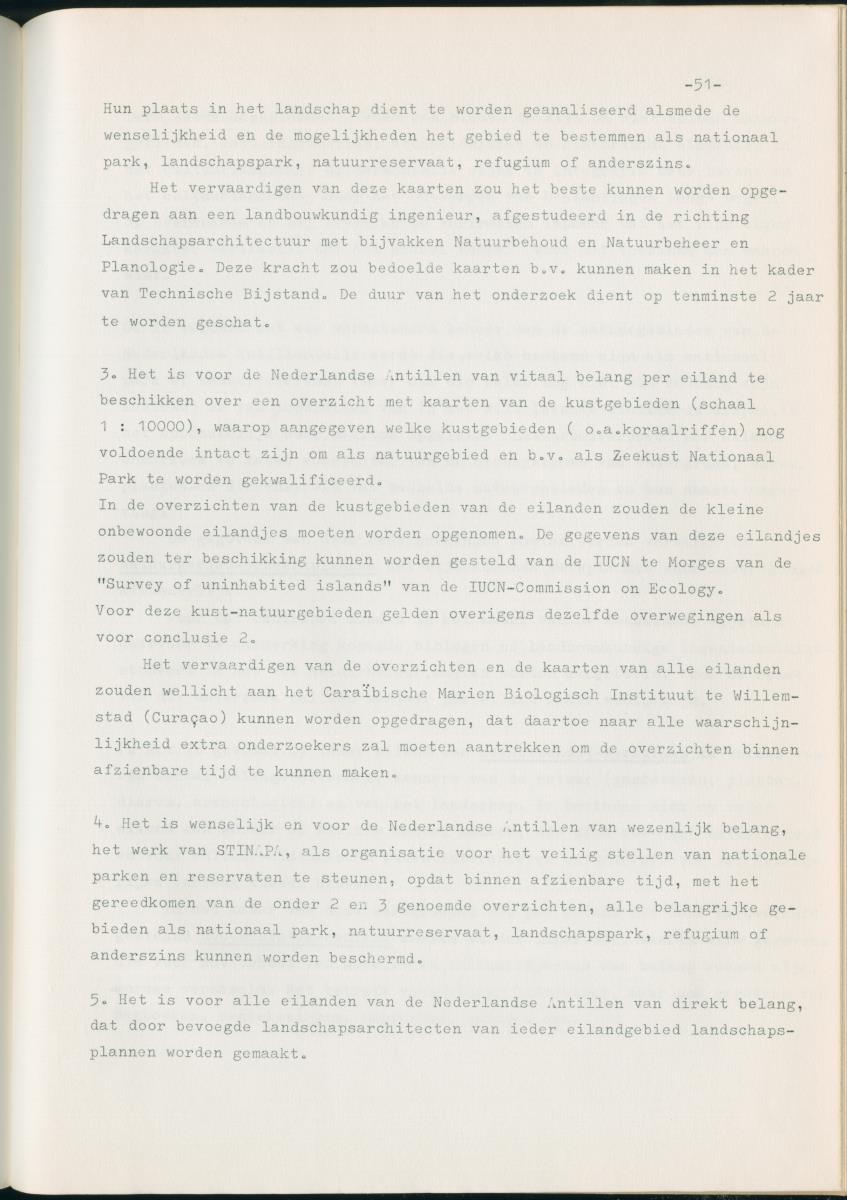 Z Natuurbehoud en Natuurbeheer op de Nederlandse Antillen. - Rapport van de studiereis in maart 1969 - New Page